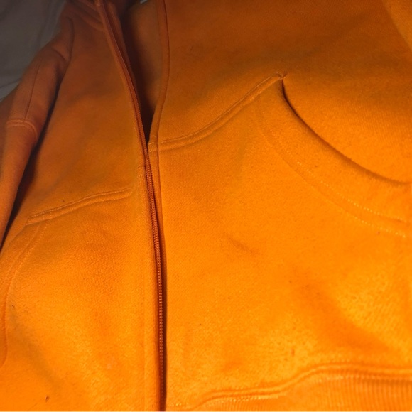 Orange TNA zip up hoodie zip up tech fleece - Picture 3 of 4